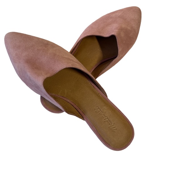 Madewell Remi Dusty pink suede Slip Mule size 8.5 - Picture 7 of 8
